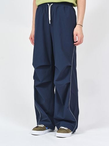 Ribstop Curved Piping Track Pants_Navy - TMAKER - Modalova