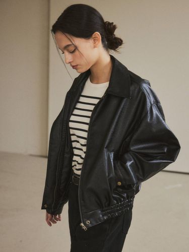 Vegan Leather Blouson Jacket - WEDNESDAY OASIS - Modalova