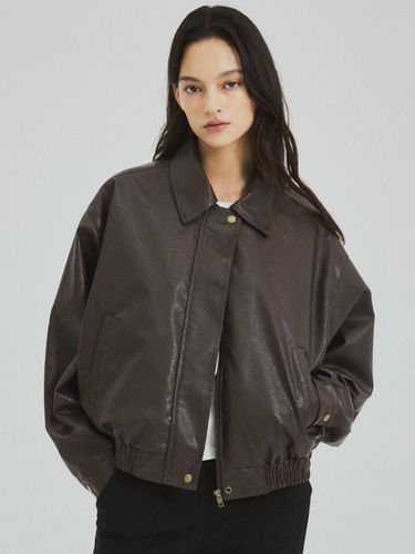 Vegan Leather Blouson Jacket - WEDNESDAY OASIS - Modalova