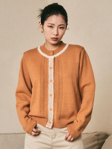 Lace Knit Cardigan - Aei&Rei - Modalova