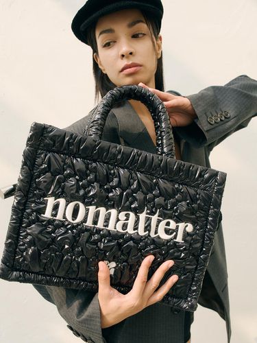 Book Tote Bag Large_Glossy Black - nomatter etc - Modalova