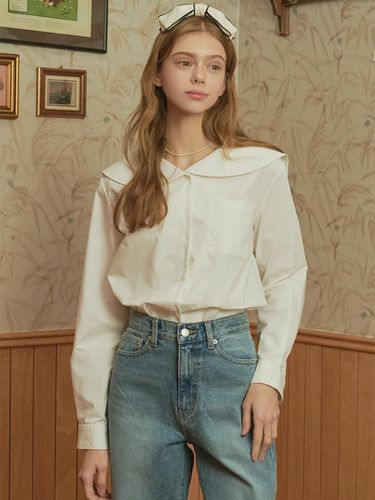 Canola Sailor Collar Blouse - MICANE - Modalova