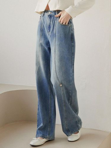 Kin Line Point Denim Pants - MICANE - Modalova