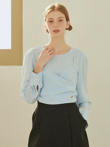 Starlight Bustier Blouse_Sky Blue - MICANE - Modalova