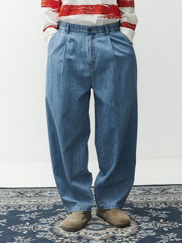 Single Pleated Linen Jeans - MAGOODGAN - Modalova