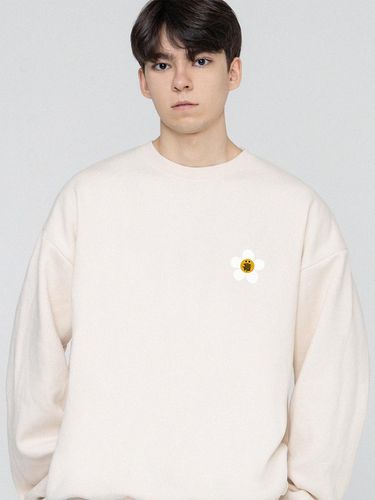 TYL White Flower Smile Logo Sweatshirt - GRAVER - Modalova