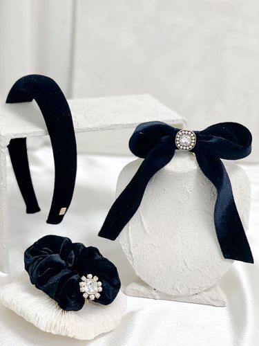 Velvet Ribbon Hairband & scrunchie & hairpin - BESTY - Modalova