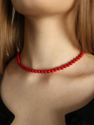 Red Ball Necklace - Less is more - Modalova