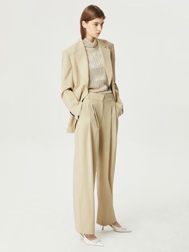 Two-Tuck Wide Fit Tailored Pants NAES1-WPL040830 - comgen - Modalova