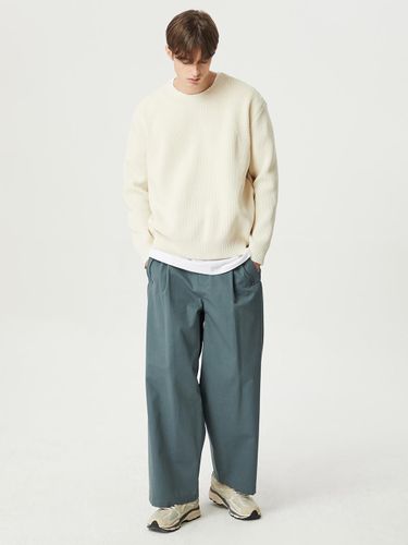 Curved Tuck Wide Pants NAES1-MPL020520 - comgen - Modalova