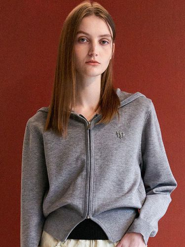 GNRL Essential Zip-Up Hoodie Grey - GENERAL IDEA - Modalova