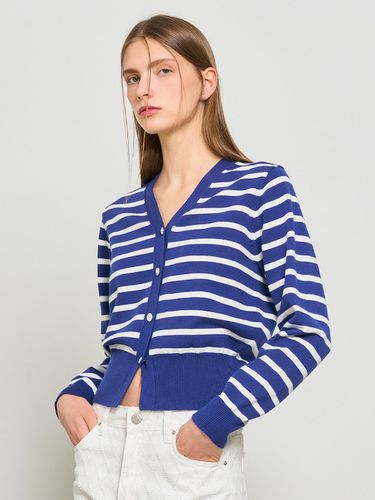 Essential Stripe Cardigan Blue - GENERAL IDEA - Modalova