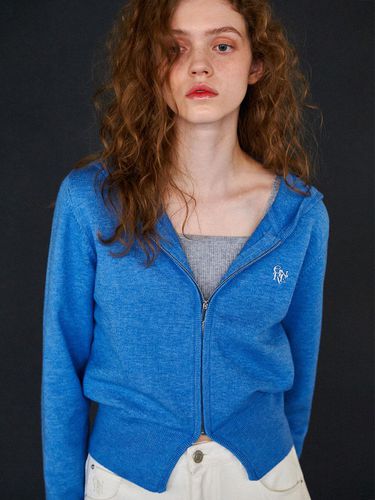 GNRL Essential Zip-Up Hoodie Blue - GENERAL IDEA - Modalova