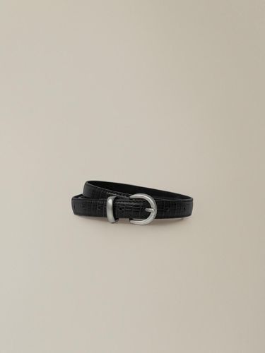 Leather Belt_Black - NOTHING WRITTEN - Modalova