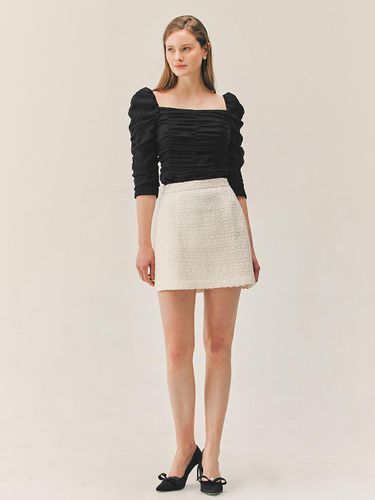 ELSA Semi A-Line Tweed Mini Skirt - BAU by Bride And You - Modalova