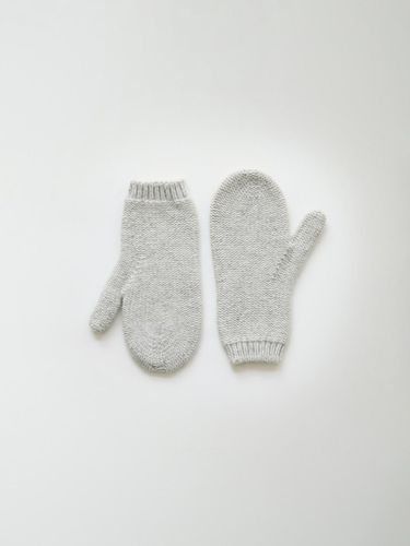 Knit Mittens_Ash Gray - NOTHING WRITTEN - Modalova