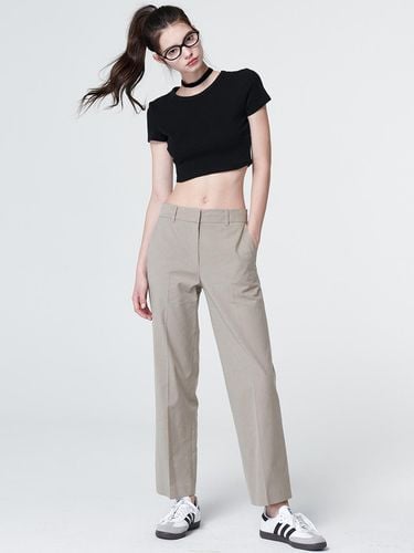 Wool Blended Tapered Fit Pants () - MaLoupe - Modalova