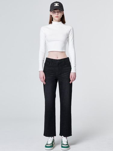 Cropped Straight Denim Pants () - MaLoupe - Modalova