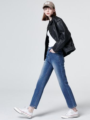 Cropped Straight Denim Pants () - MaLoupe - Modalova