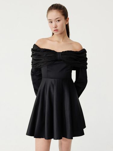 Twist Detail Pleated Dress - Black - THETIS - Modalova