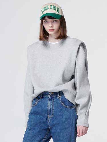 Shoulder Point Sweatshirt (Gray) - MaLoupe - Modalova