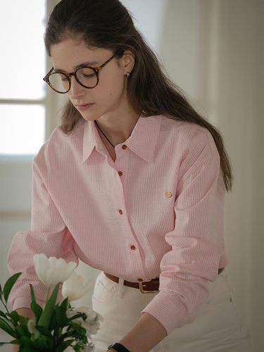 Mine Button Point Logo Shirt_Pink - KNOWN BETTER - Modalova