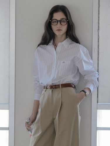 Wide Stripe Light Cotton Shirt - KNOWN BETTER - Modalova