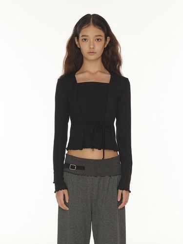 Elin Cardigan Layer Tee - Black - DEARSTALKER - Modalova