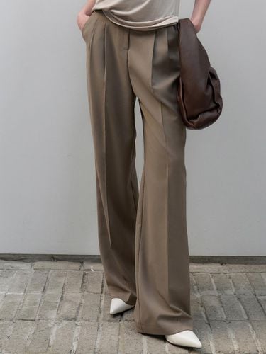 Classic Pin Tuck Wide Slacks - OU1308 - ouie - Modalova