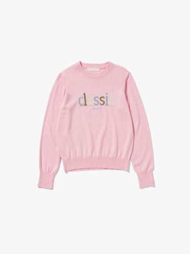 Classic Jacquard Logo Knit (Pink) - PLAC - Modalova