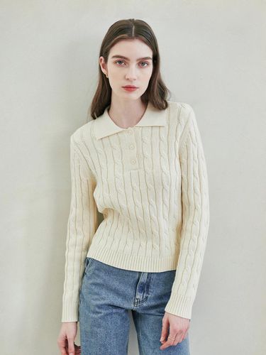 Screw Collar Knit - LeftSeoul - Modalova