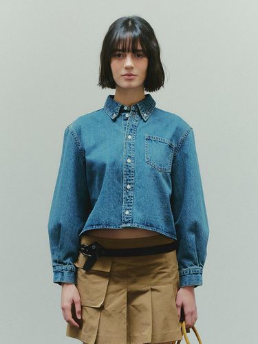 Short Button Down Cropped Shirt - PLAC - Modalova