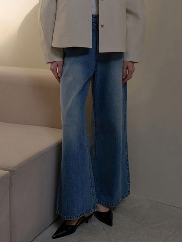 Wide Denim Pants_Blue - L’oiE - Modalova