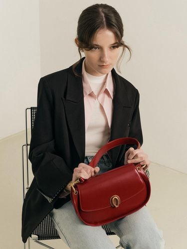 WD Leather Saddle Hand Bag_Red - We’Dee - Modalova