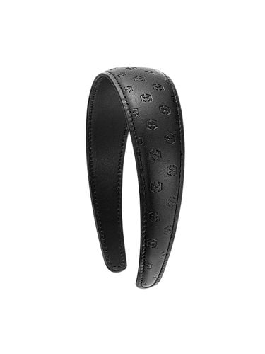 Jolle Leather Hair Band - Black - J.ESTINA - Modalova