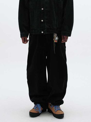 Black Baggy Denim Jean - Black - SUADE - Modalova