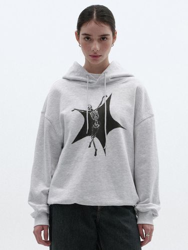 Skull Star Hoodie - Melange Gray - SUADE - Modalova