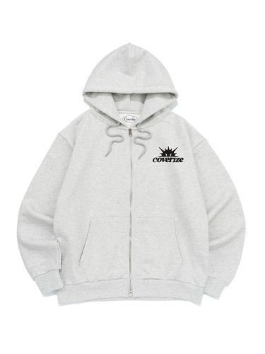 Angry Sunny Zip-Up Hoodie Melange - COVERIZE - Modalova