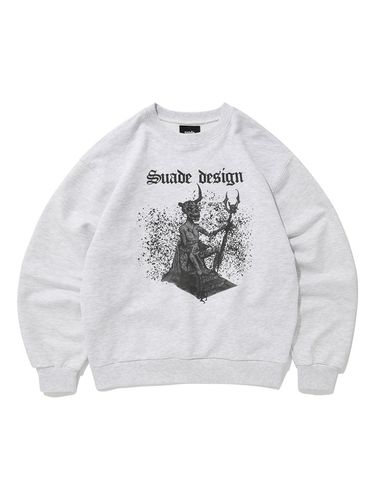 Devil Skull Crewneck Sweatshirt - SUADE - Modalova