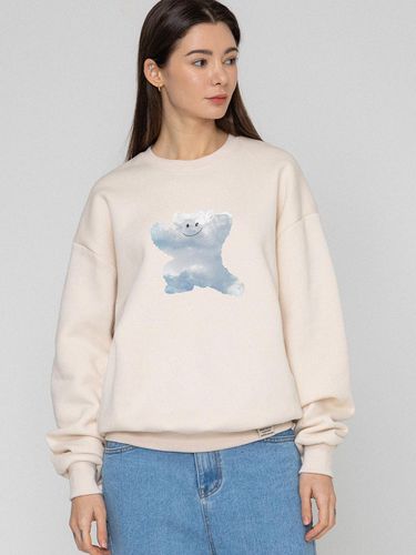 UNISEX] Big Cloud Bear Smile Sweatshirt - GRAVER - Modalova