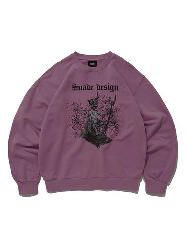 Devil Skull Crewneck Sweatshirt - SUADE - Modalova