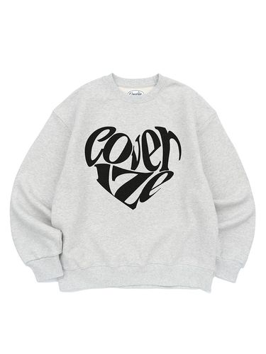 CVRZ Heart Logo Sweatshirt Melange - COVERIZE - Modalova