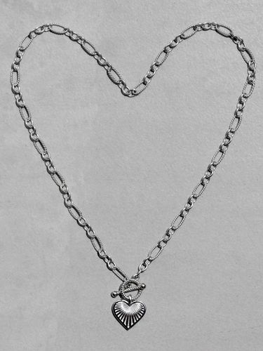 Somi Heart Silver Necklace - ZOENA - Modalova