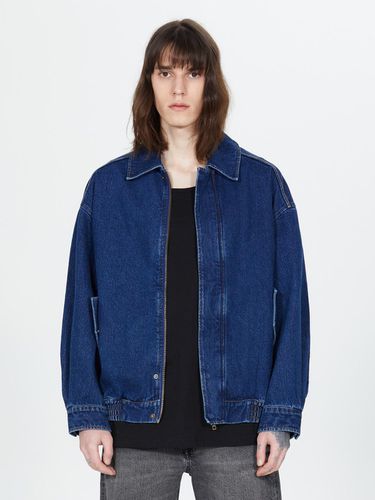 Denim Embroidery Jacket - Indigo - V2 - Modalova