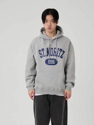 St.Moritz Hoodie _ Melange Grey - STAFFONLY - Modalova