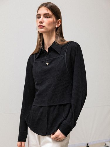 Sleeveless Layering Shirt - Black - GENERAL IDEA - Modalova