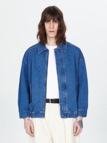 Denim Embroidery Jacket - Blue - V2 - Modalova