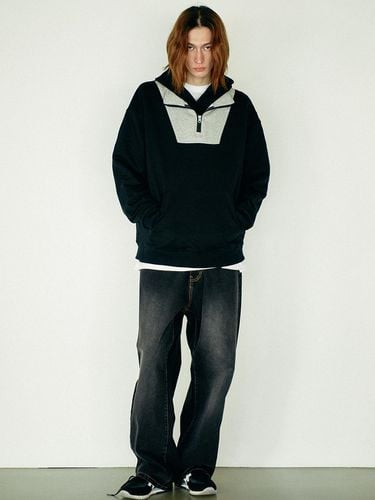 Color Zip-Up Sweater _ Black - DEFAULT - Modalova