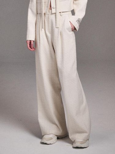 Spring Tweed Wide Leg Pants - MARDI MERCREDI - Modalova