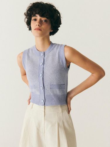 Button Up Summer Knit Vest - CITYBREEZE - Modalova